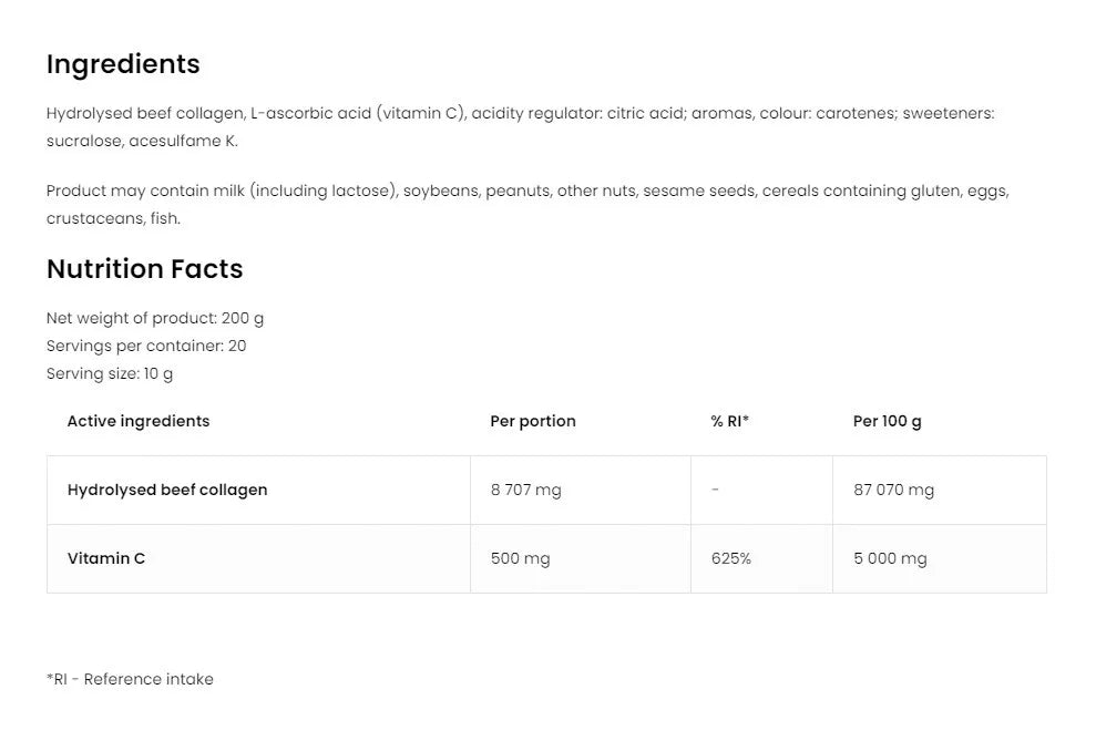 OstroVit Collagen + Vitamin C (200 g, Pineapple)