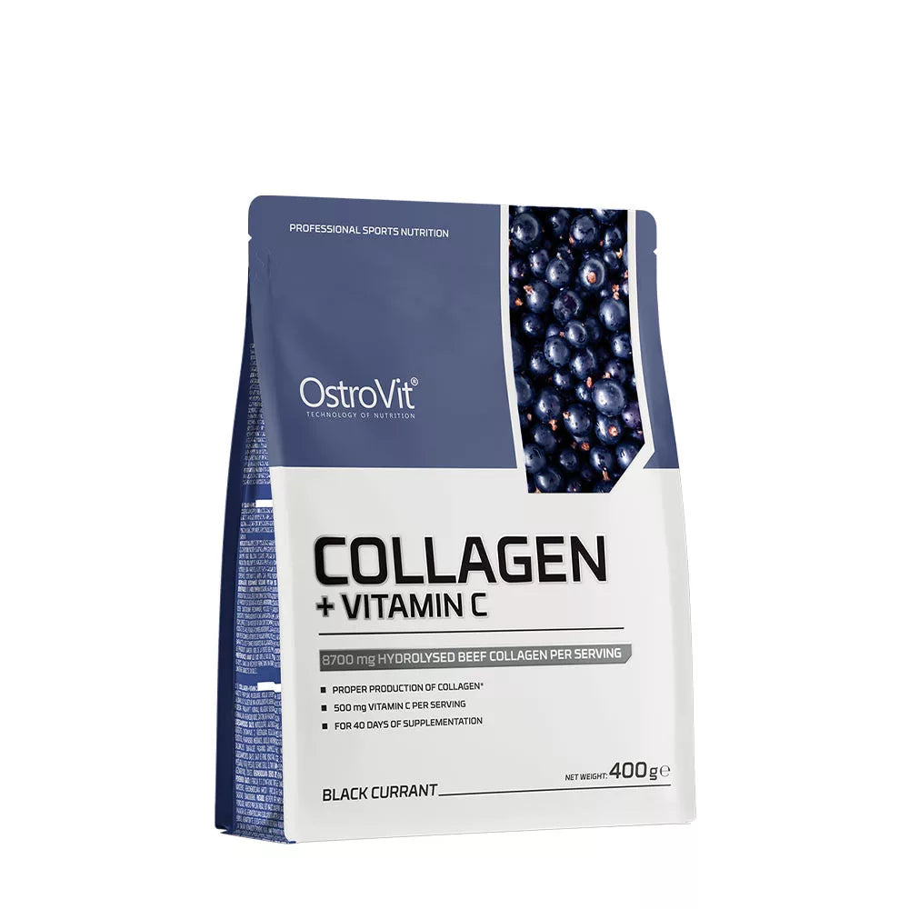 OstroVit Collagen + Vitamin C (400 g, Blackcurrant)