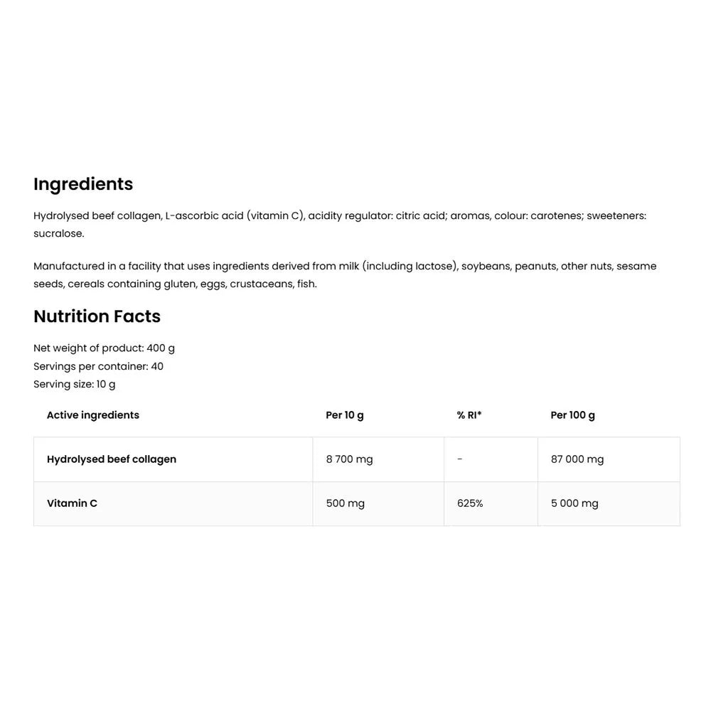 OstroVit Collagen + Vitamin C (400 g, Pineapple)