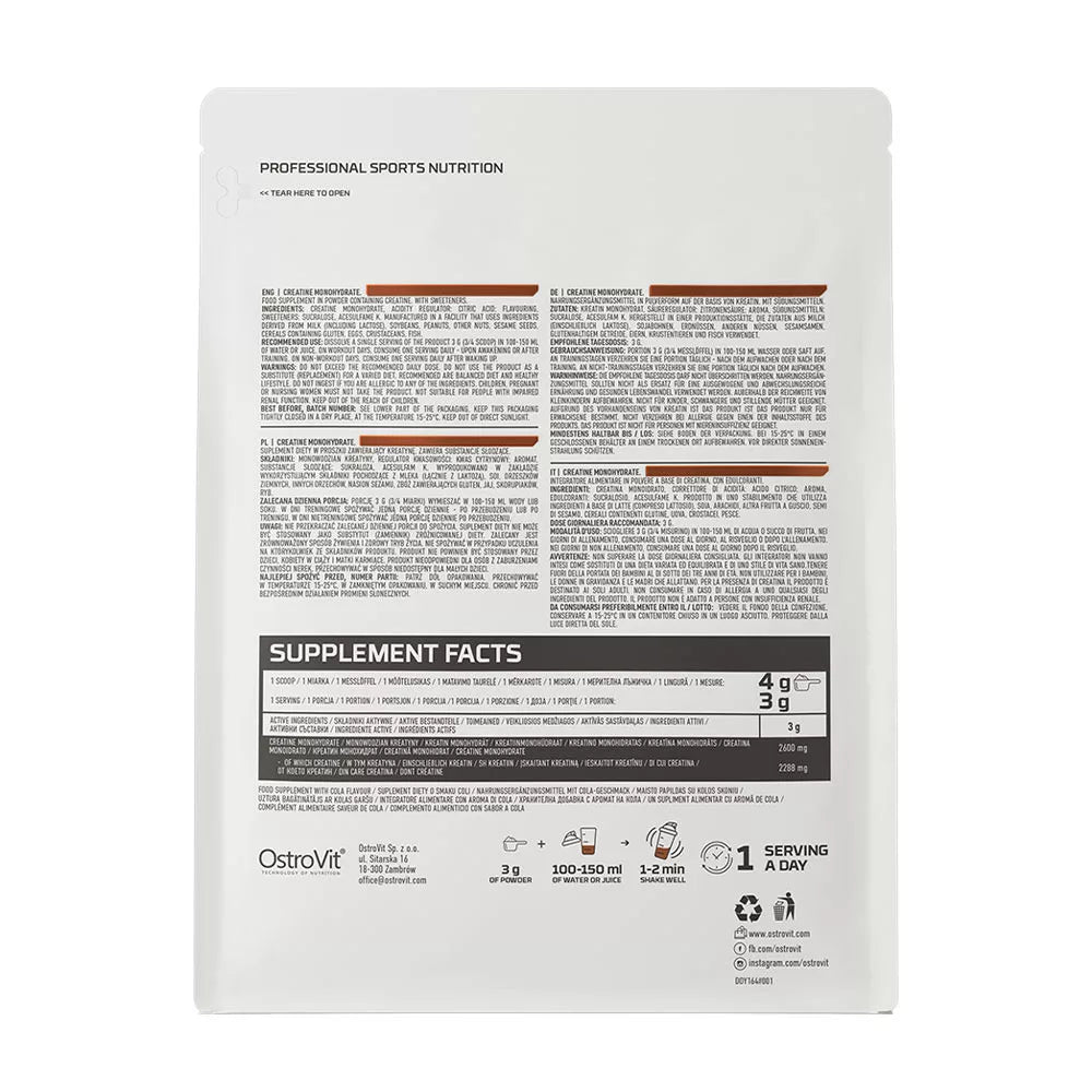 OstroVit Creatine Monohydrate (300 g, Cola)