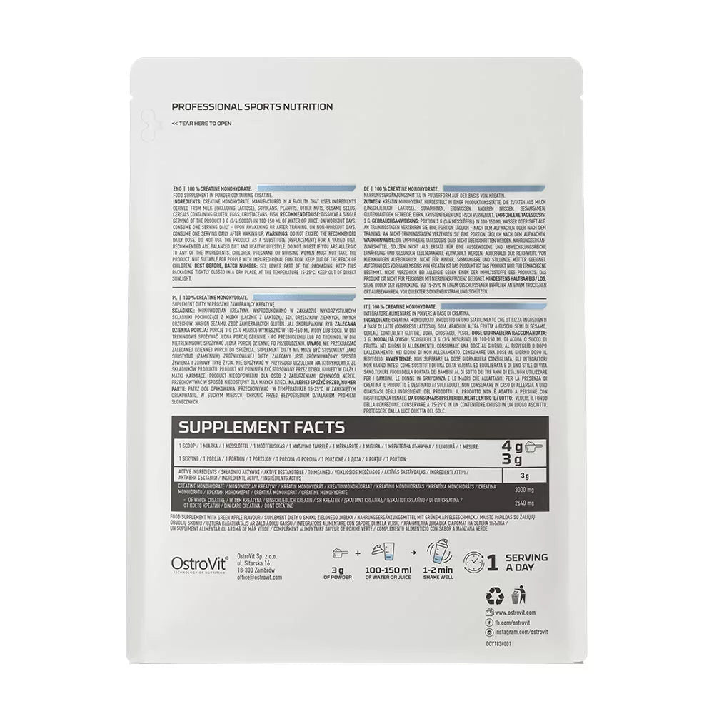 OstroVit Creatine Monohydrate (300 g, Natural)