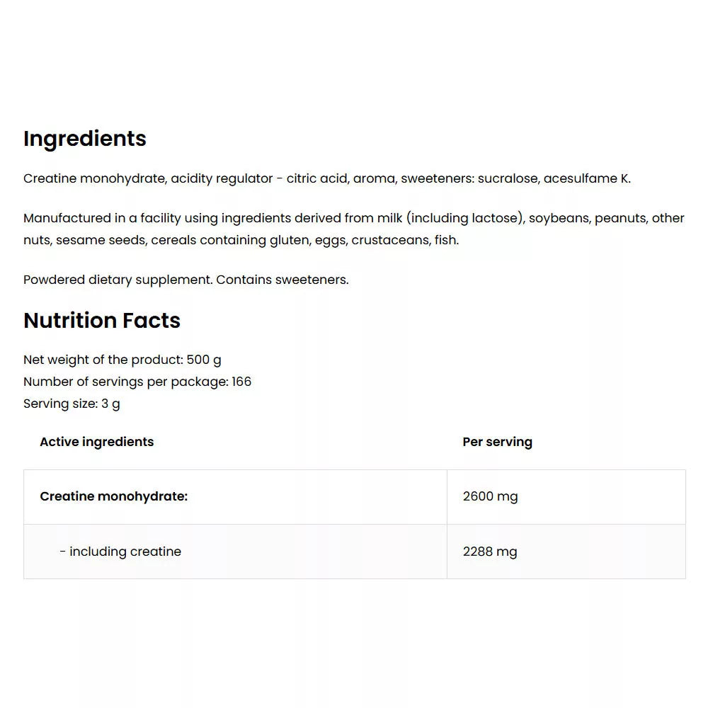 OstroVit Creatine Monohydrate (500 g, Cola)