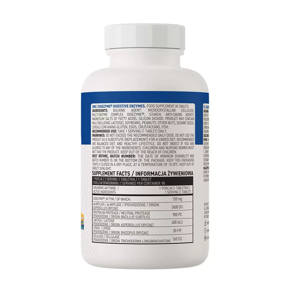 OstroVit Digenzyme Digestive Enzymes (90 Tablets)