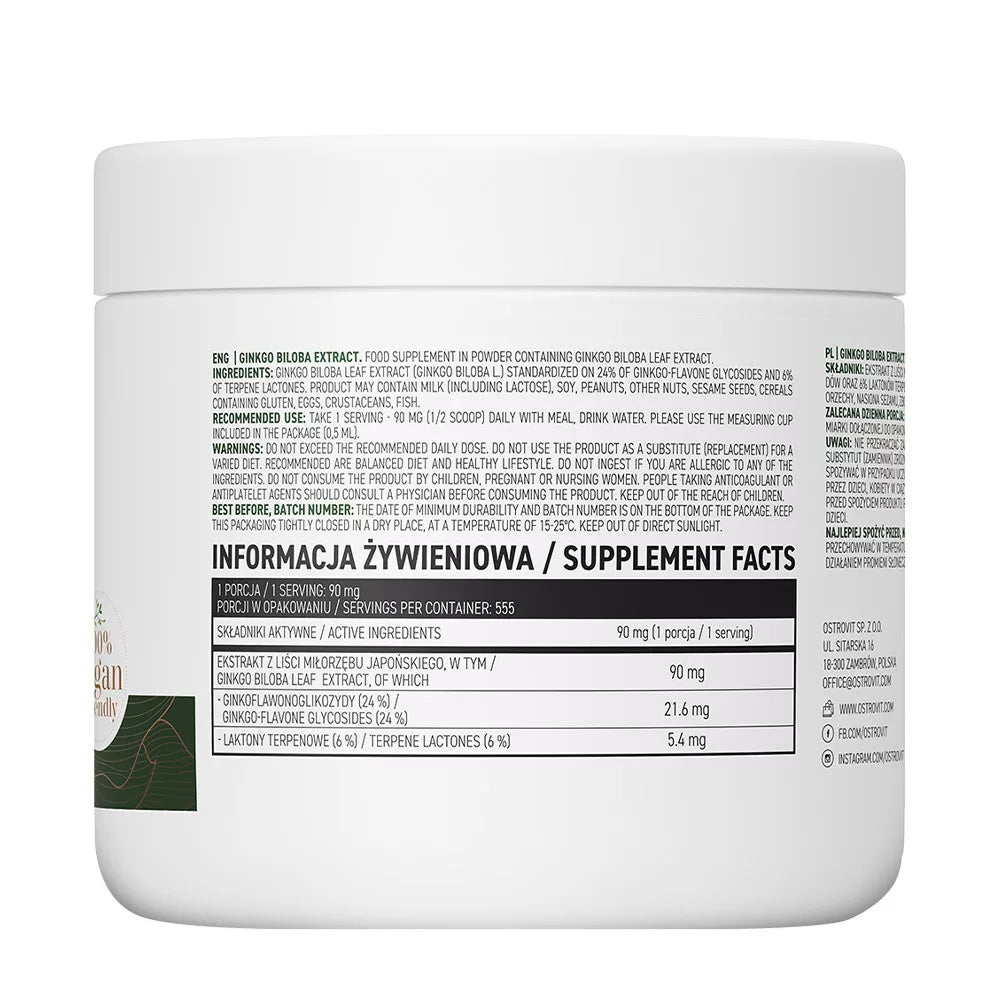 OstroVit Ginkgo Biloba Extract Vege (50 g)