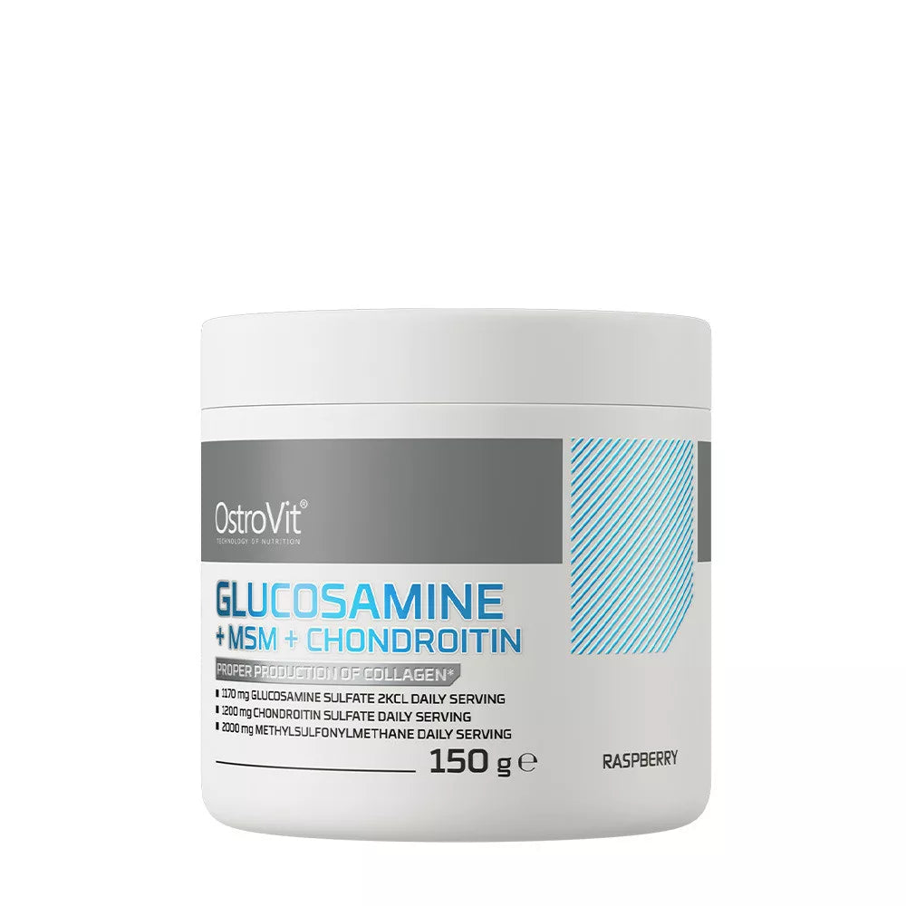 OstroVit Glucosamine + MSM + Chondroitin Powder (150 g, Raspberry)