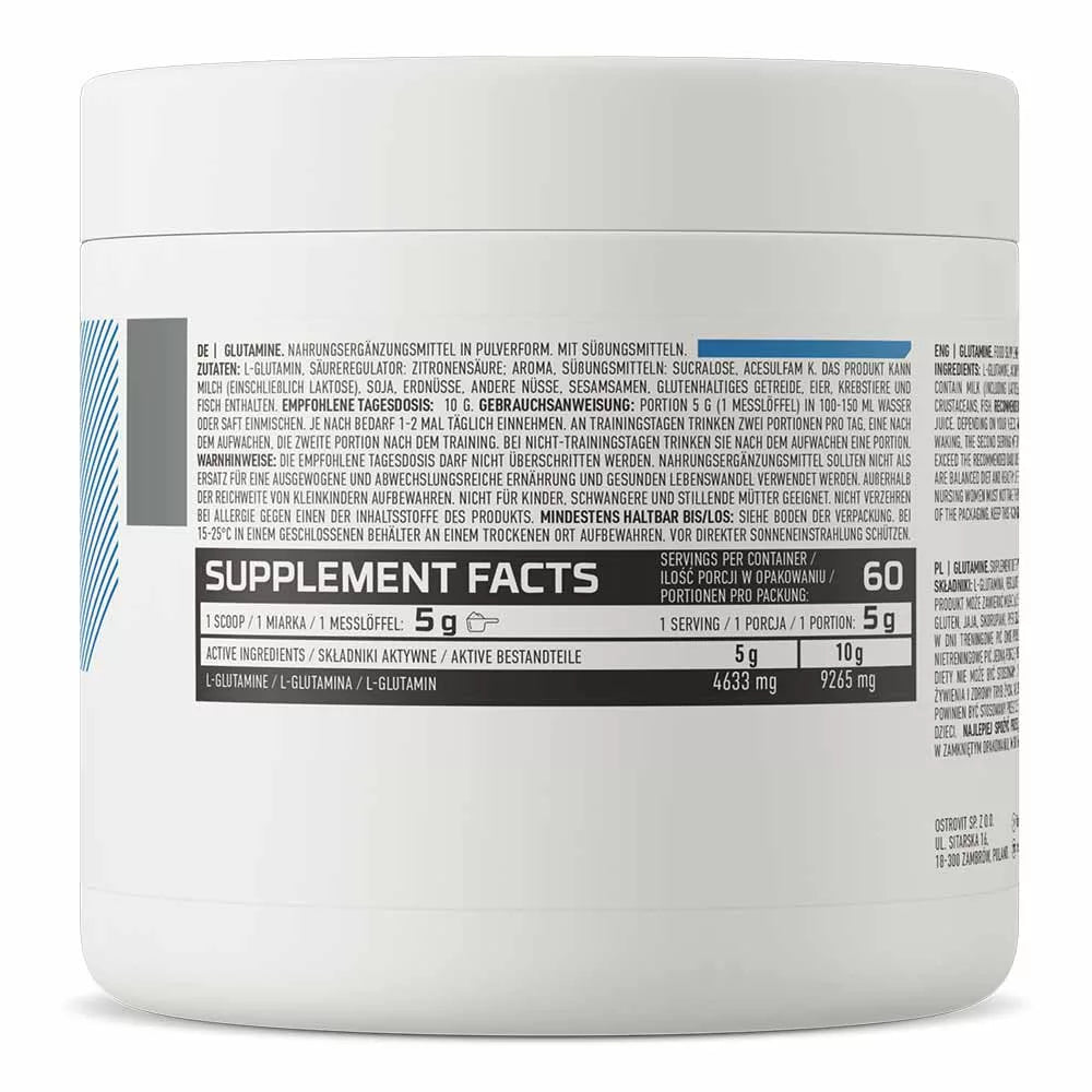OstroVit Glutamine (300 g, Lemon)
