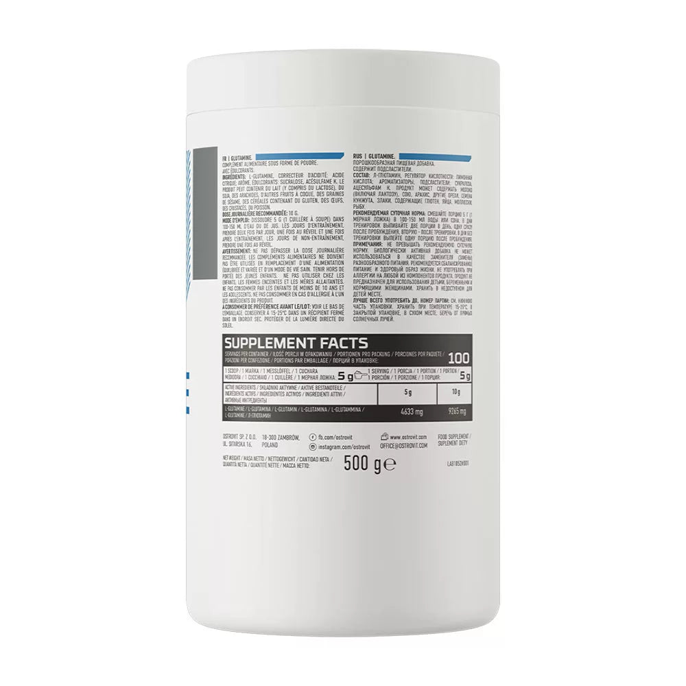 OstroVit Glutamine Powder (500 g, Orange)
