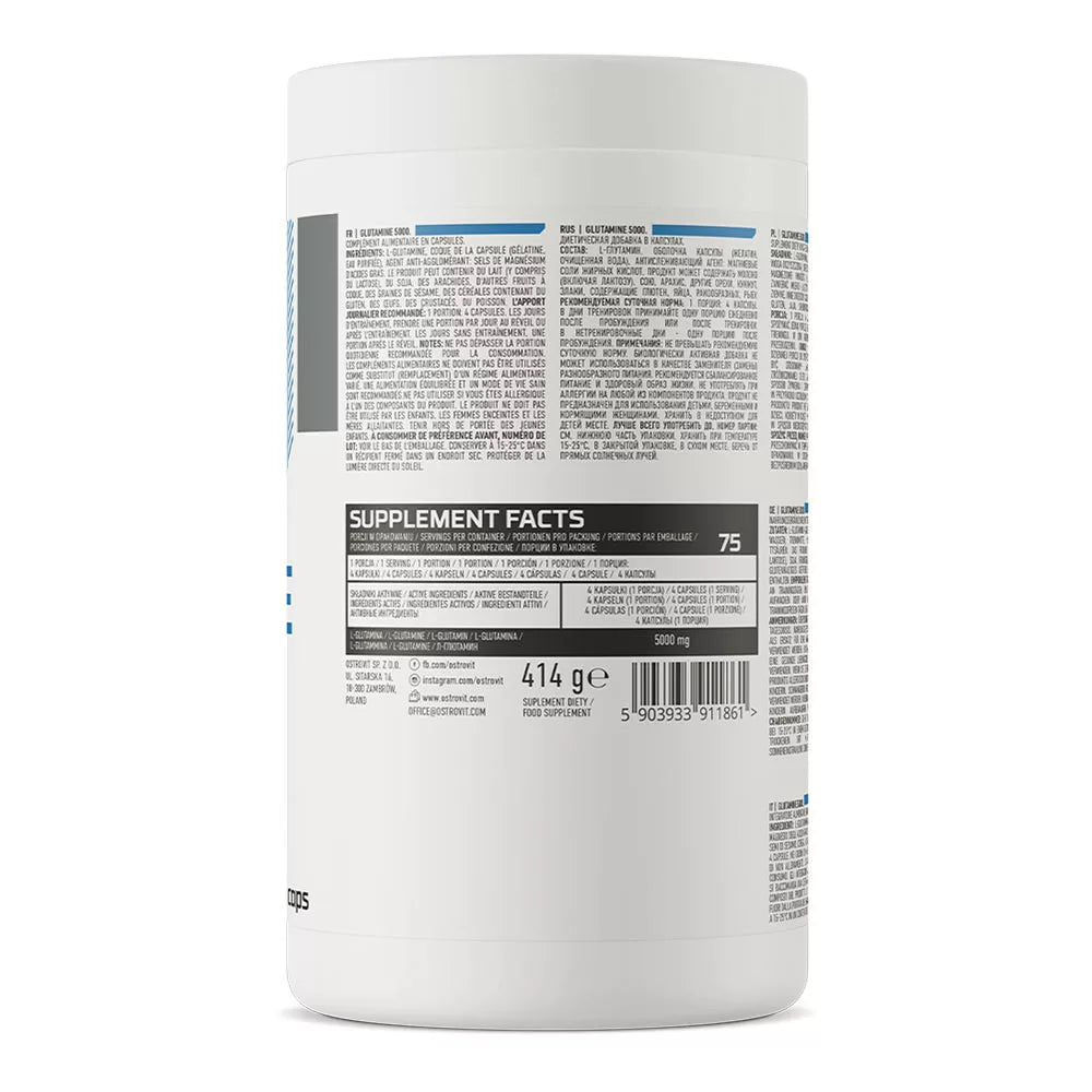 OstroVit Glutamine 5000 mg (300 Capsules)