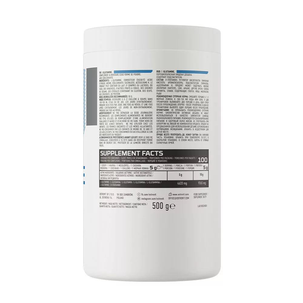 OstroVit Glutamine (500 g, Lemon)