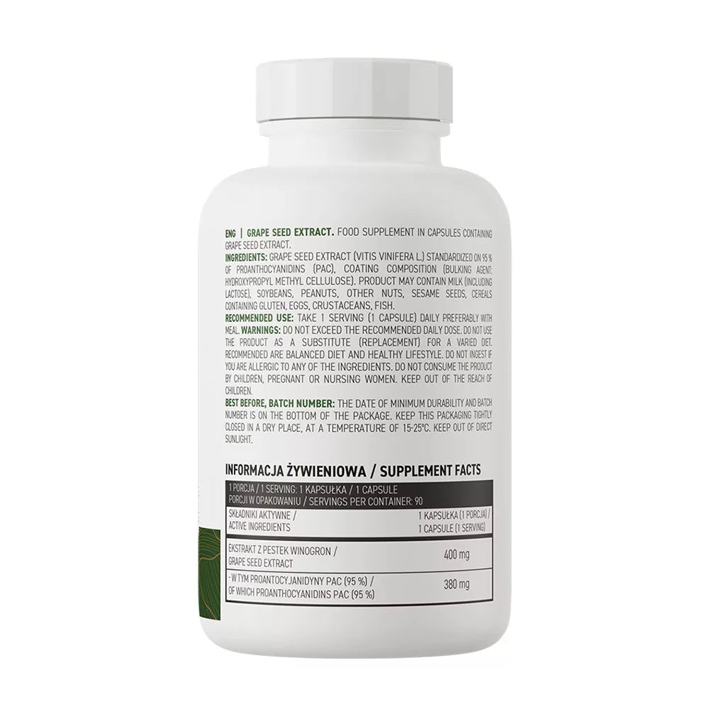OstroVit Grape Seed Extract Vege (90 Capsules)