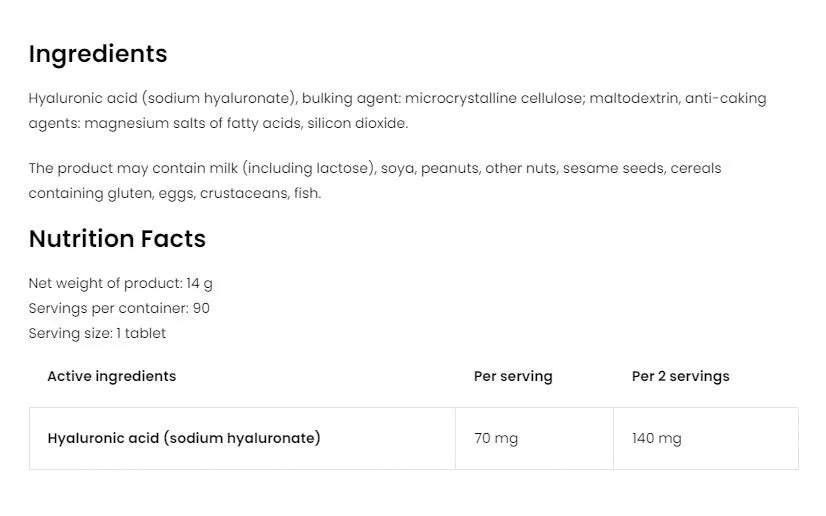 OstroVit Hyaluronic Acid (90 Tablets)