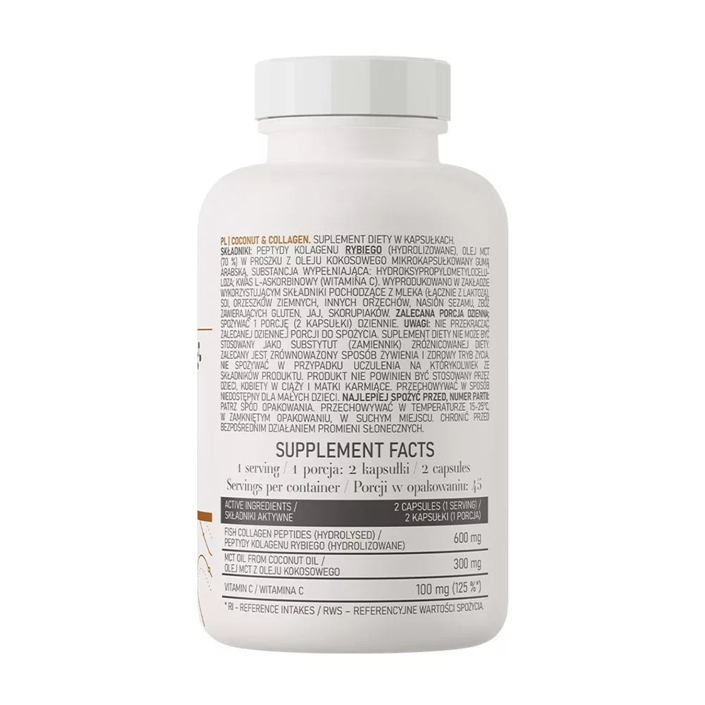 OstroVit Collagen & MCT Oil from Coconut (90 Capsules)