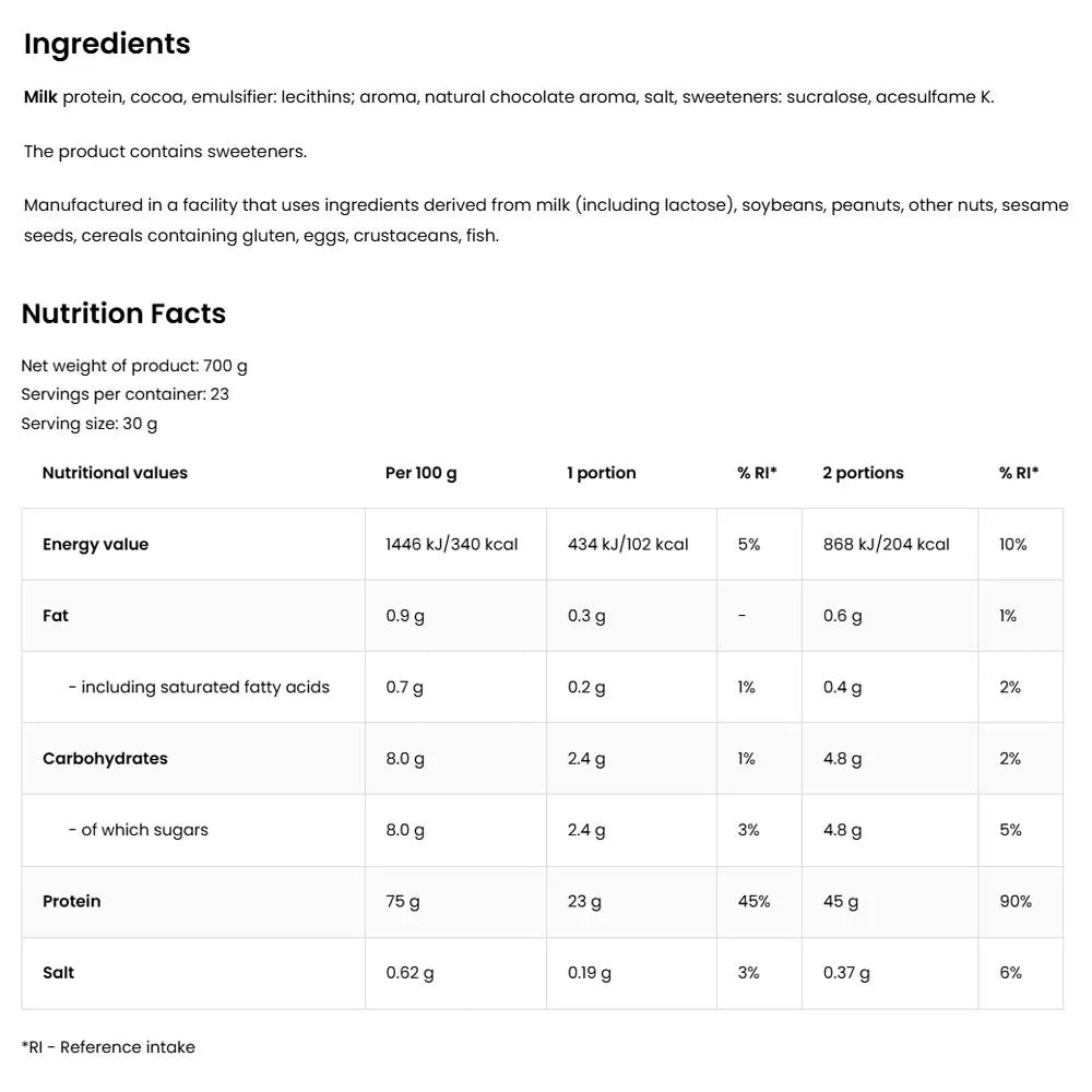 OstroVit Micellar Casein (700 g, Chocolate)