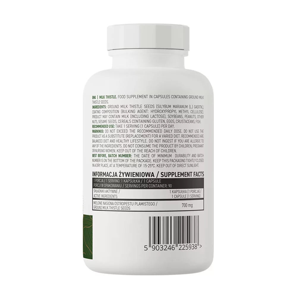 OstroVit Milk Thistle VEGE (90 Capsules)