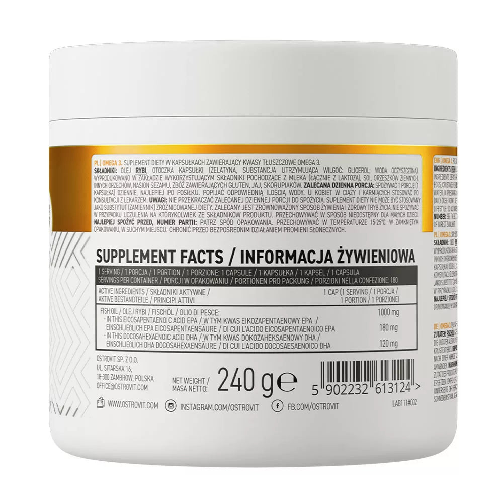 OstroVit Omega 3 (180 Capsules)