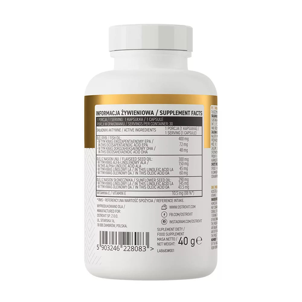 OstroVit Omega 3-6-9 (30 Capsules)