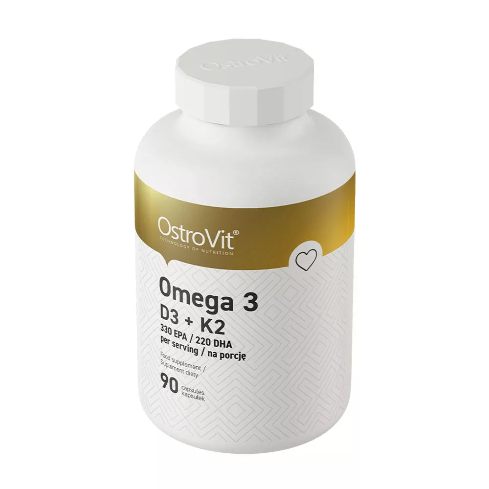OstroVit Omega 3 D3 + K2 (90 Capsules)