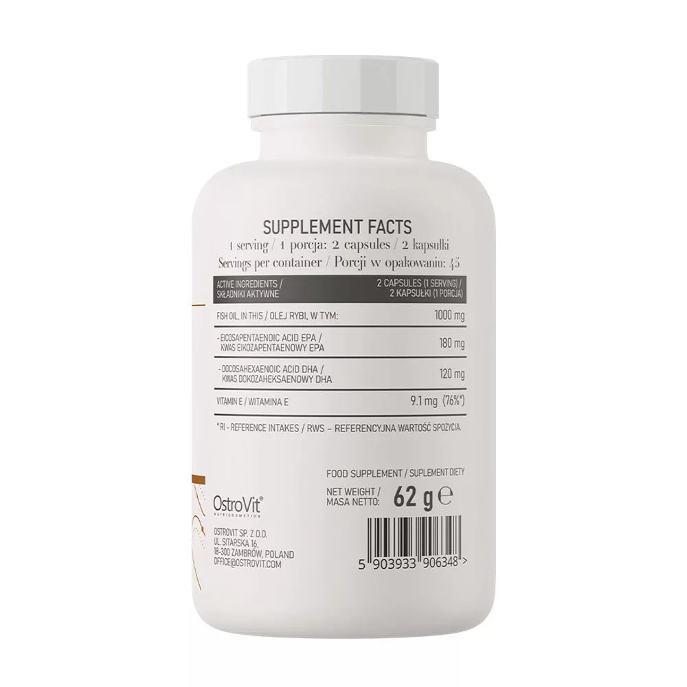 OstroVit Omega 3 Easy To Swallow (90 Capsules)
