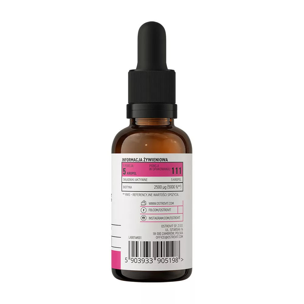 OstroVit Pharma Biotin 2500 mcg drops (30 ml)