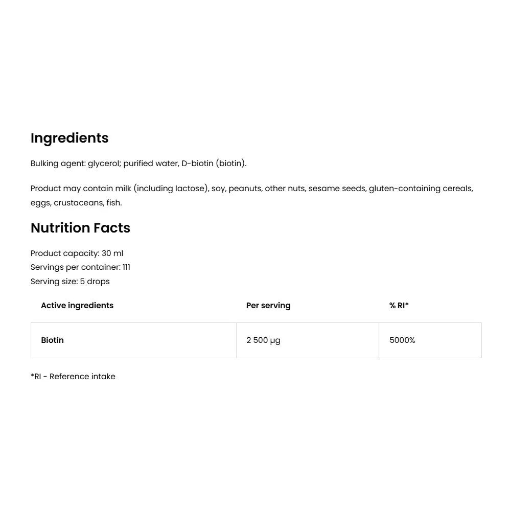 OstroVit Pharma Biotin 2500 mcg drops (30 ml)
