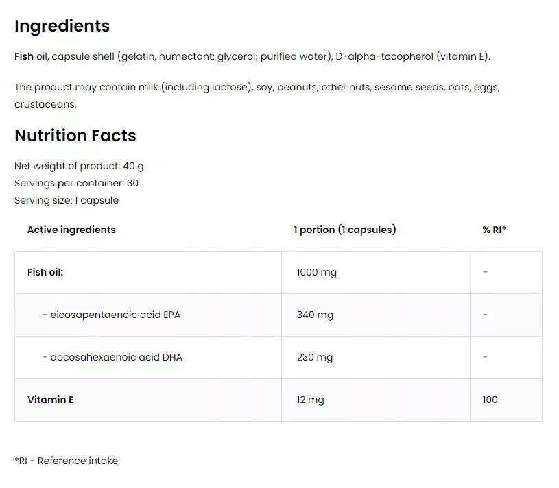 OstroVit Pharma Elite Omega 3 (30 Capsules)