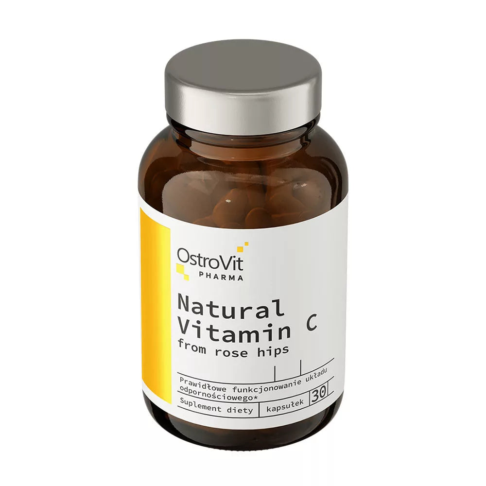 OstroVit Pharma Natural Vitamin C from Rose Hips (30 Capsules)
