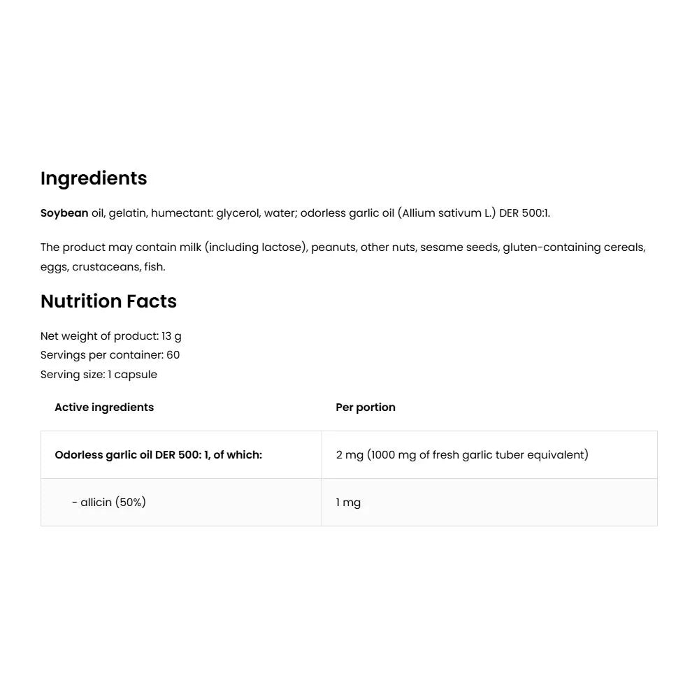 OstroVit Pharma Garlic (60 Softgels)