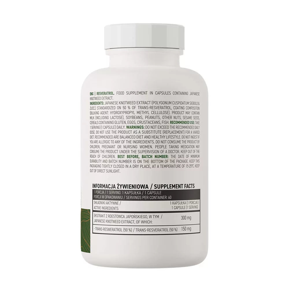 OstroVit Resveratrol VEGE (60 Veg Capsules)