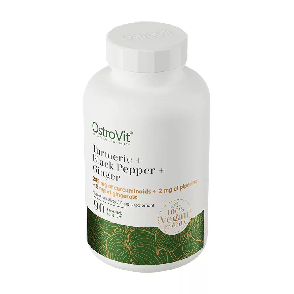 OstroVit Turmeric + Black Pepper + Ginger VEGE (90 Capsules)