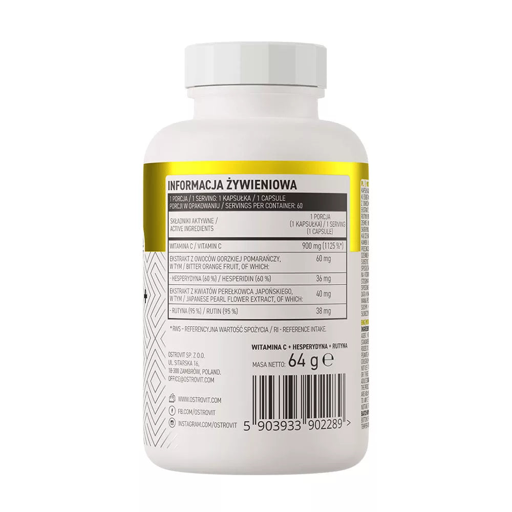 OstroVit Vitamin C + Hesperidin + Rutin (60 Capsules)
