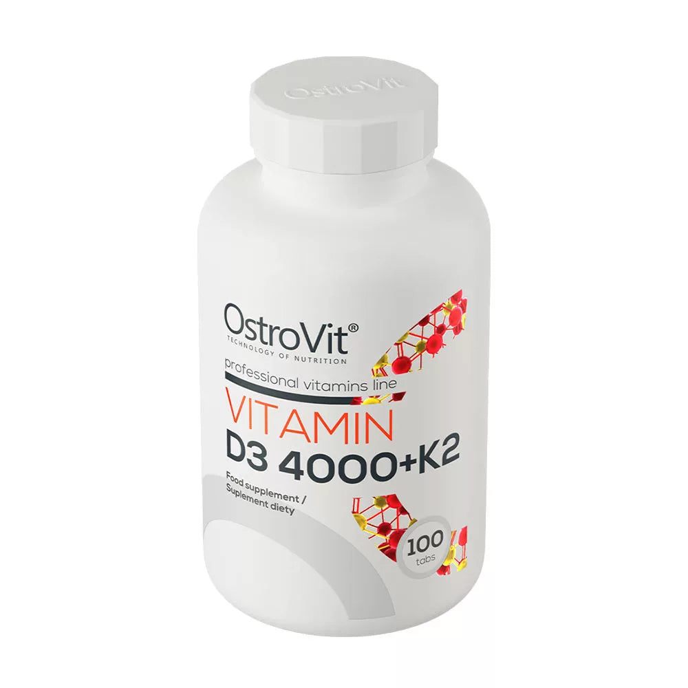 OstroVit Vitamin D3 4000 IU + K2 (100 Tablets)