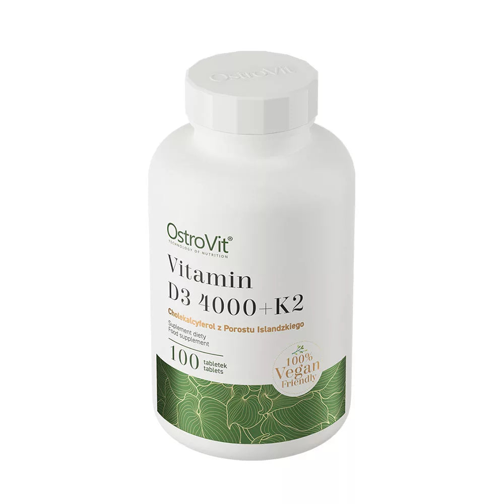OstroVit D3 4000 IU + K2 VEGE (100 Tablets)