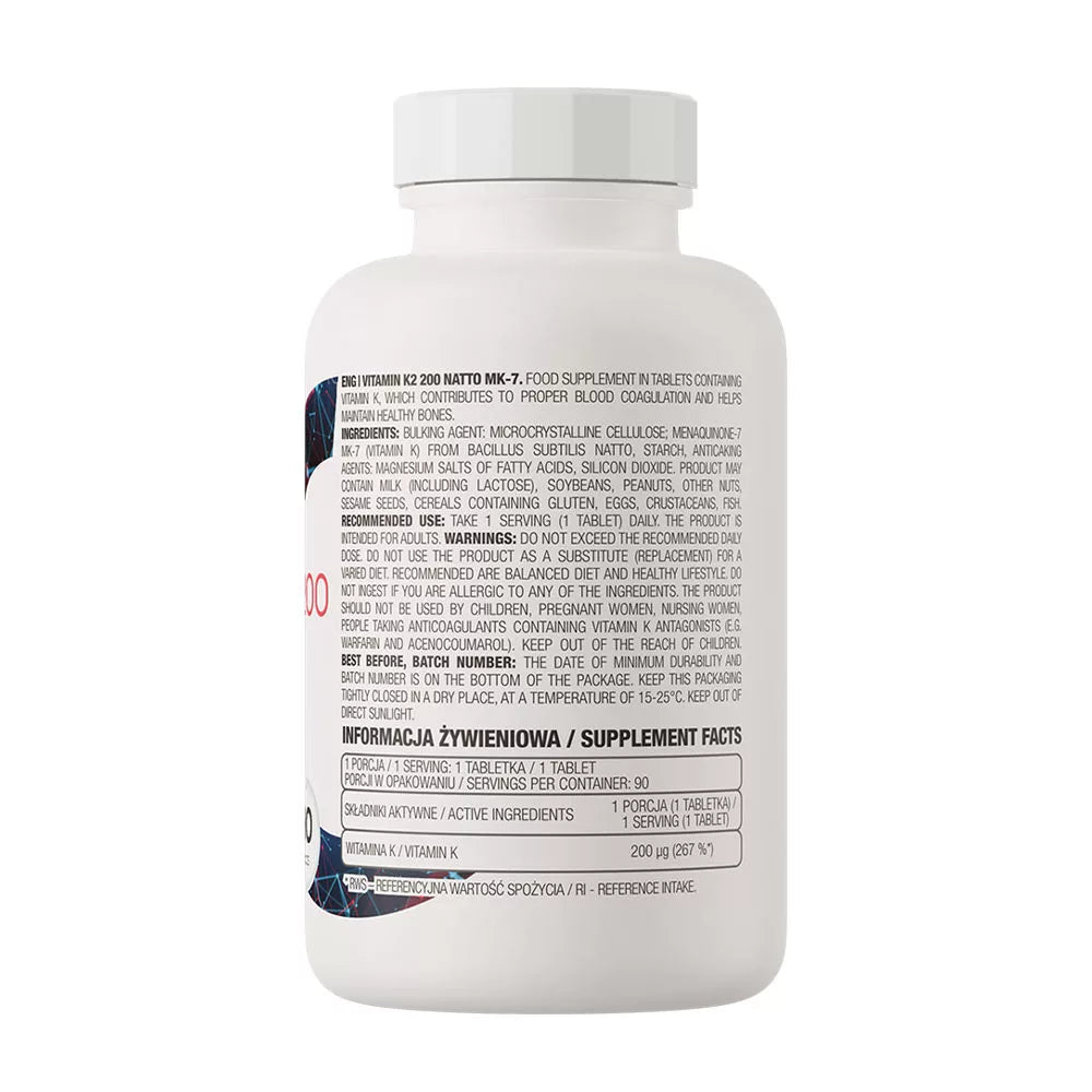OstroVit Vitamin K2 200 Natto MK-7 (90 Tablets)