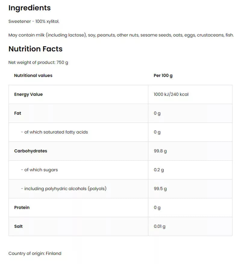 OstroVit Xylitol (1000 g)
