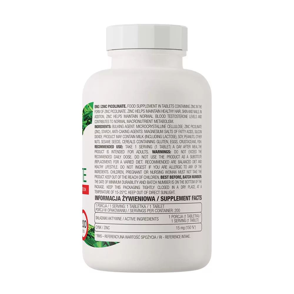 OstroVit Zinc Picolinate LIMITED EDITION (200 Tablets)