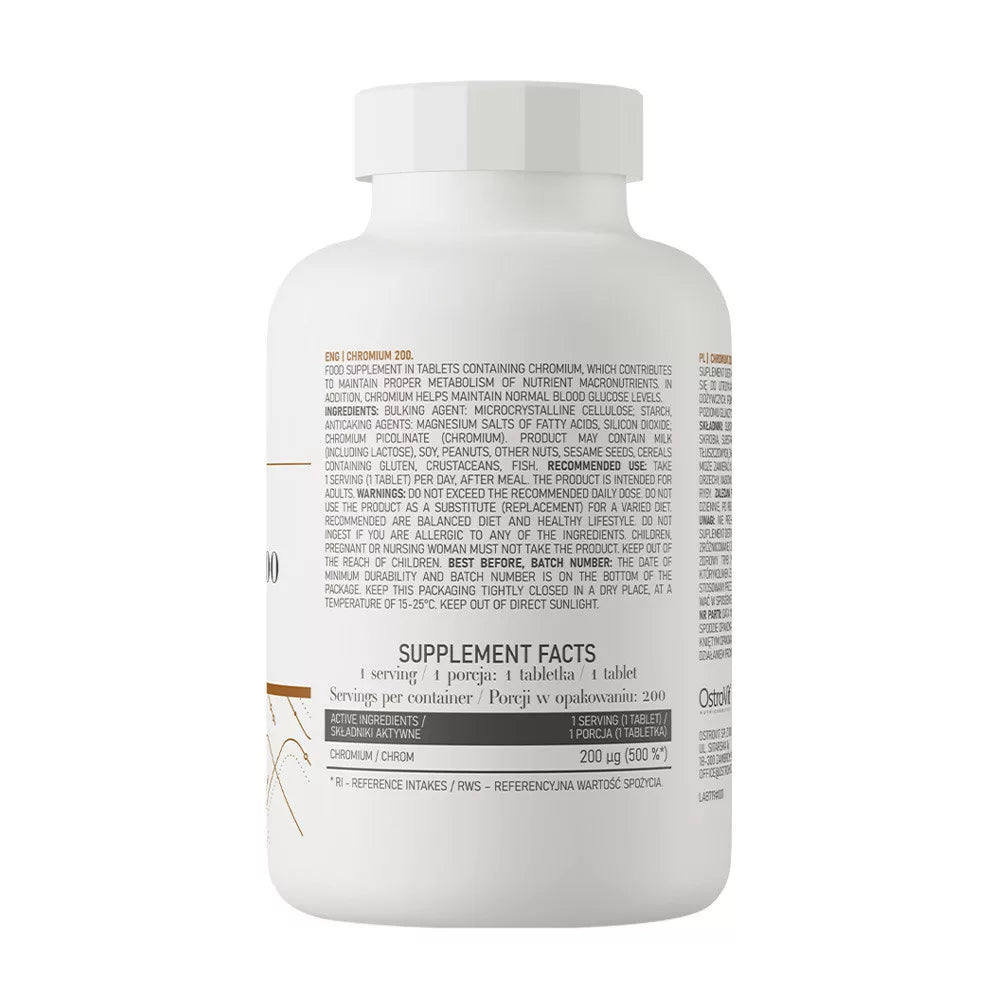 OstroVit Chromium 200 MG (200 Tablets)