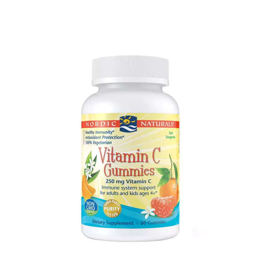 Nordic Naturals Vitamin C Gummies 250 mg (120 gummies, Tangerine)