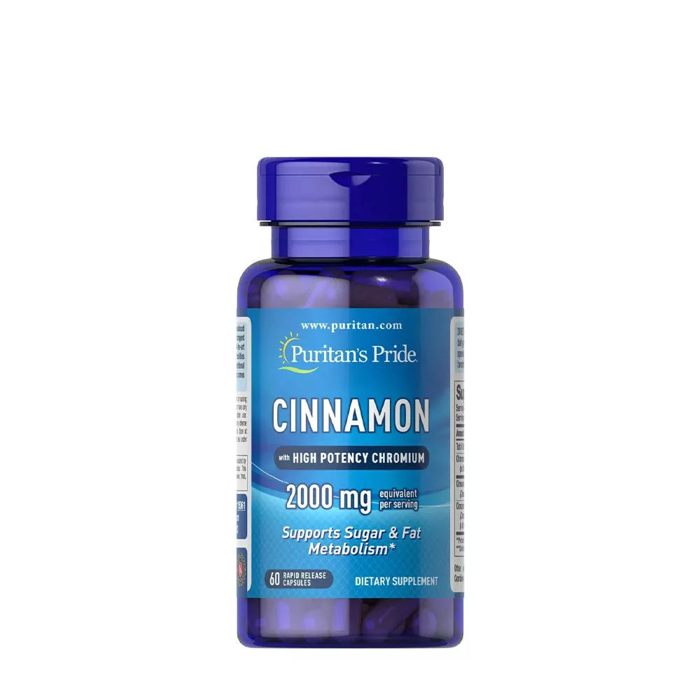 Puritan's Pride Cinnamon Complex with High Potency Chromium (60 Capsules)