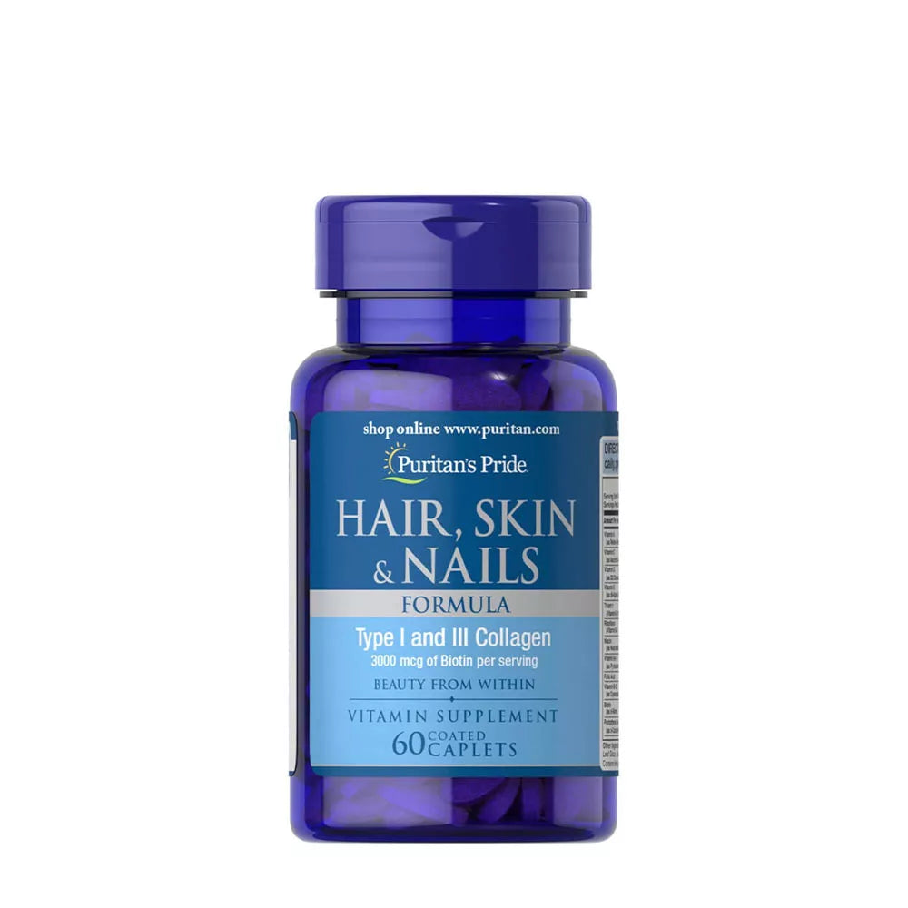Puritan's Pride Hair, Skin & Nails One Per Day Formula (60 Softgels)