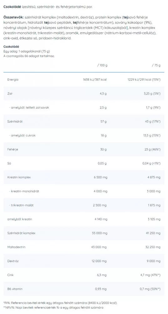 Nutriversum Gainer Pro (5 kg, Chocolate)