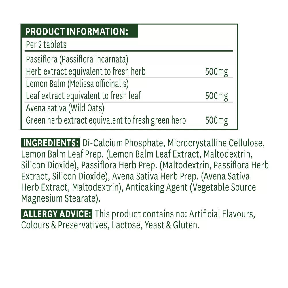 Natures Aid Passiflora Complex (60 Tablets)