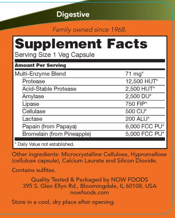 Now Foods Plant Enzymes (120 Veg Capsules)