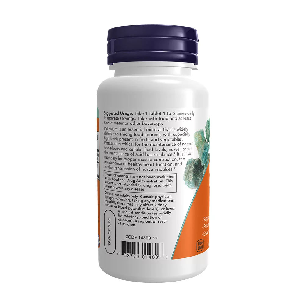 Now Foods Potassium Gluconate 99 mg (100 Tablets)