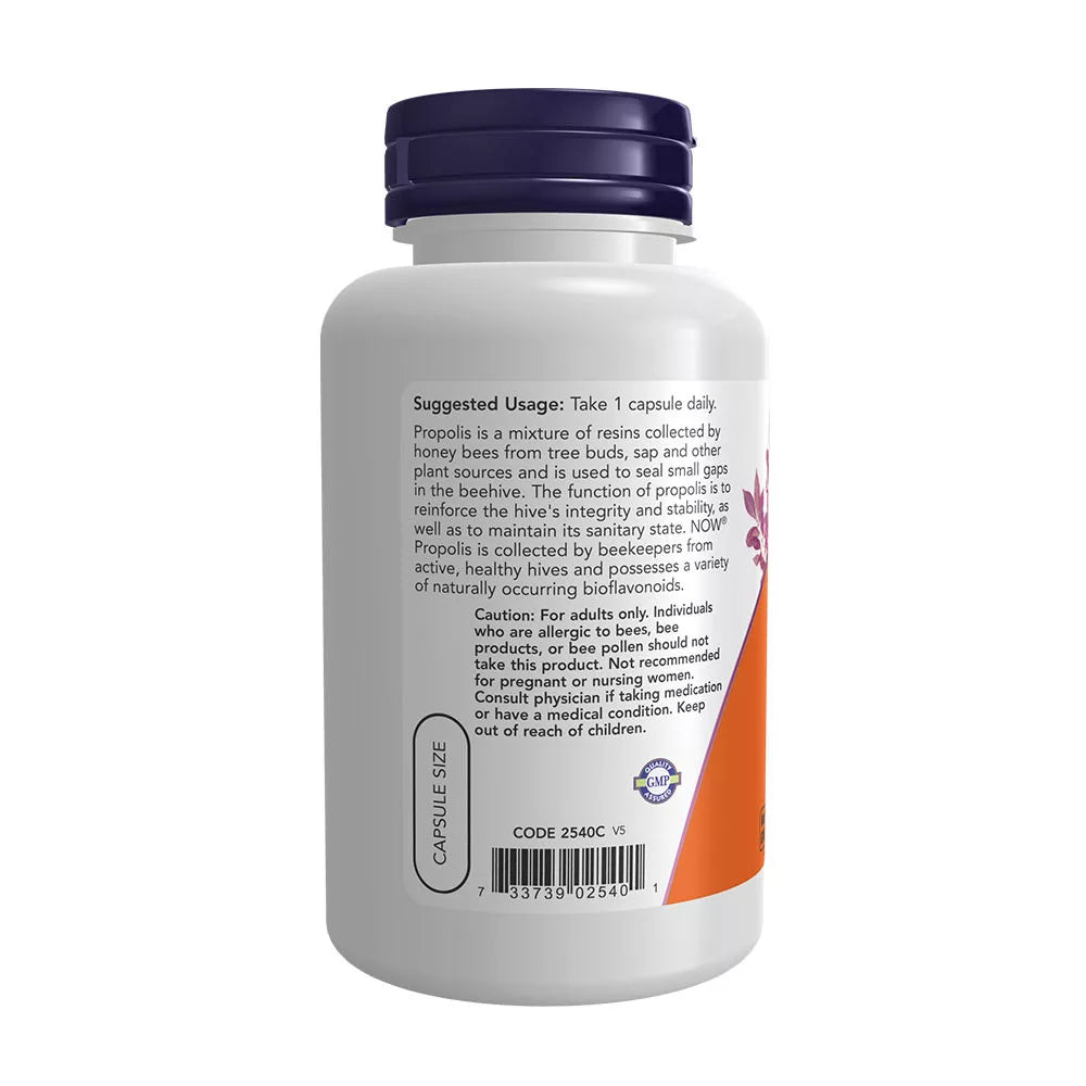 Now Foods Propolis 1500 5:1 Extract (100 Veg Capsules)