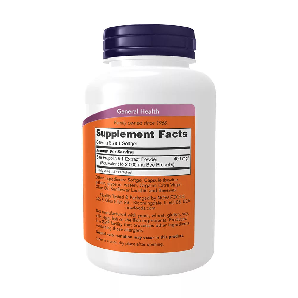 Now Foods Propolis 2000 5:1 Extract (90 Softgels)