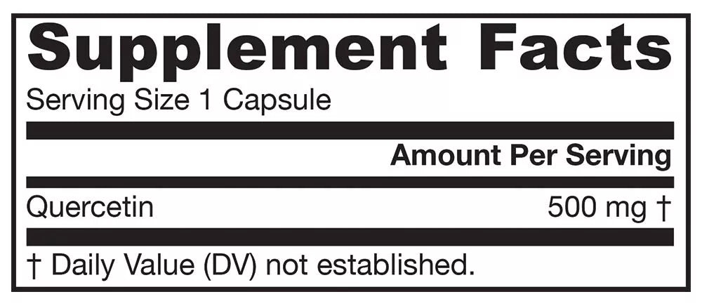 Jarrow Formulas Quercetin 500 mg (100 Veg Capsules)