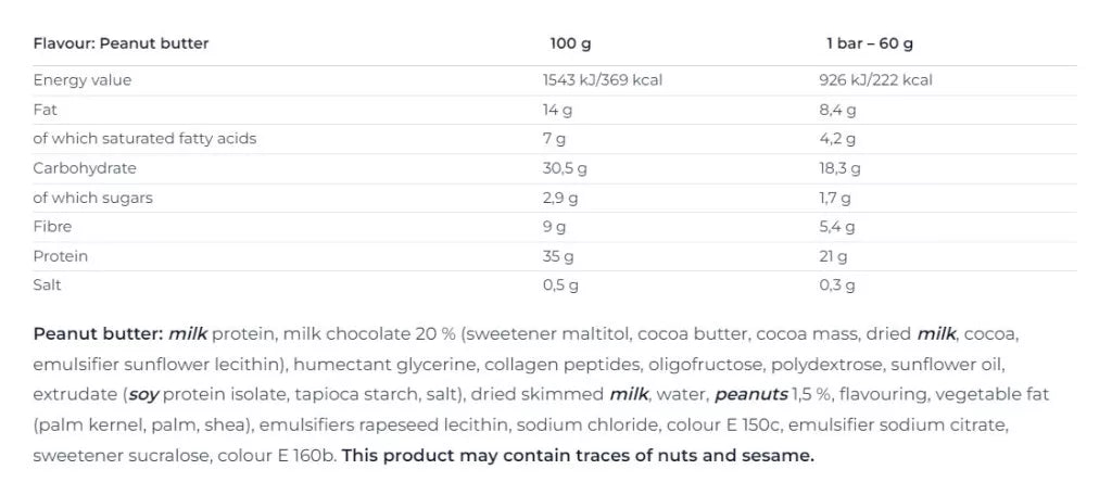Nutrend Qwizz Protein Bar (1 Bar, Peanut Butter)