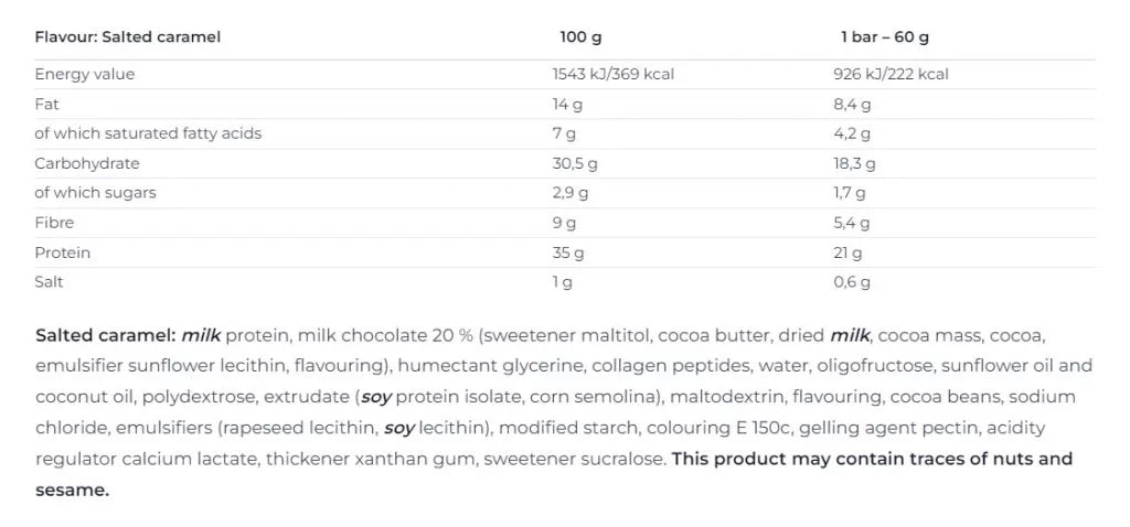 Nutrend Qwizz Protein Bar (1 Bar, Salted Caramel)