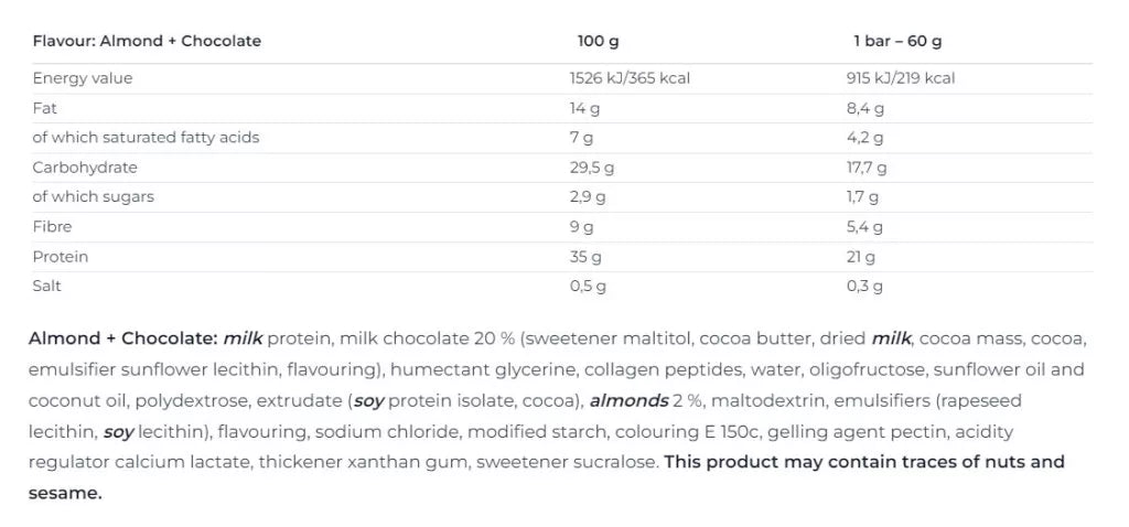 Nutrend Qwizz Protein Bar (1 Bar, Almond & Chocolate)