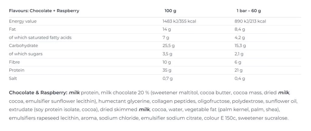 Nutrend Qwizz Protein Bar (1 Bar, Chocolate & Raspberry)